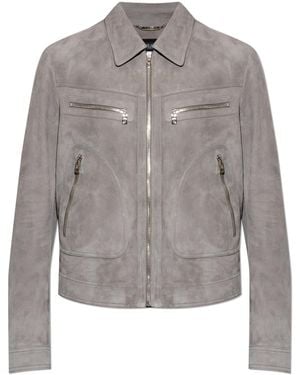 Dolce & Gabbana Suede Jacket - Grey