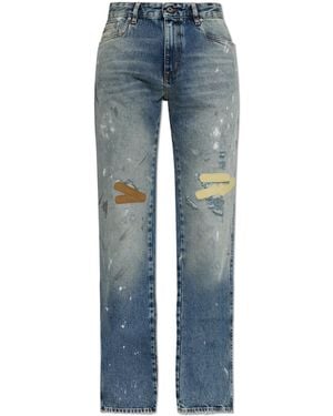 PDF Jeans With 'Vintage' Effect - Blue