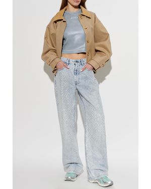CASABLANCA Top With Z Logo - Blue