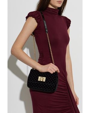 Furla Velvet Shoulder Bag '1927 Mini' - Red