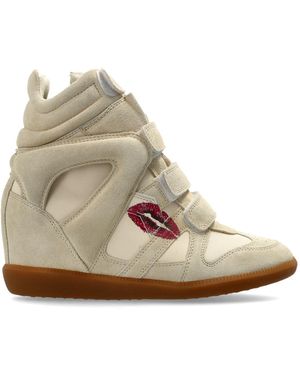 Isabel Marant 'Bekett' Wedge Trainers - Natural