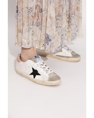 Golden Goose "Super-Star Classic With List" Sports Shoes - Natural
