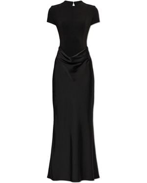ROTATE BIRGER CHRISTENSEN Dress Made Of Combined Materials - Black