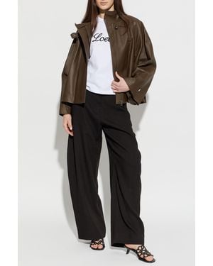 Loewe T-Shirt With Logo - Black