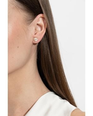 AllSaints Earrings With Glass Pearl - Black