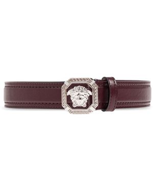 Versace Leather Belt - Purple