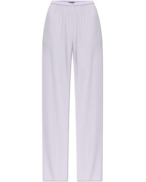 Emporio Armani Loose-Fit Trousers - White