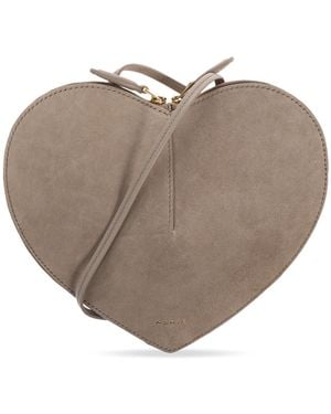 Alaïa Shoulder Bag 'Le Coeur' - Grey