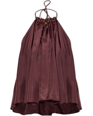 Zimmermann Silk Top With Appliqués - Red