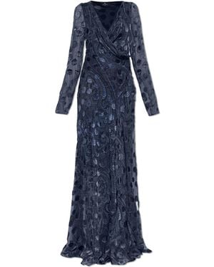 Etro Patterned Maxi Dress - Blue
