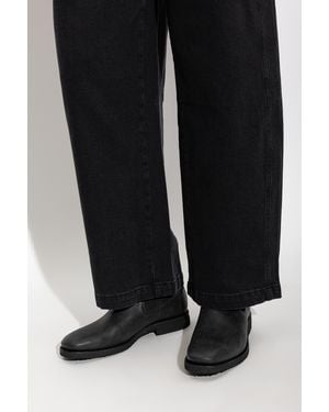 AllSaints Leather Chelsea Boots - Black