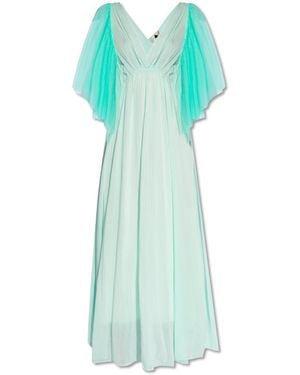 Forte Forte Dress With Tulle Sleeves - Blue