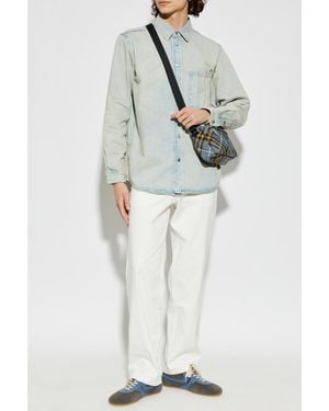 Samsøe & Samsøe "Sadamon" Denim Shirt - White