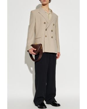 Ami Paris Shirt With Logo - Natural