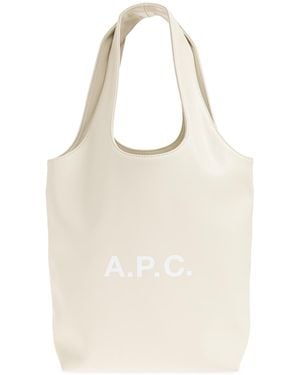 A.P.C. 'Ninon Small' Shopper Bag - Natural