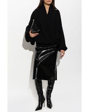 Balmain Wool Sweater - Black