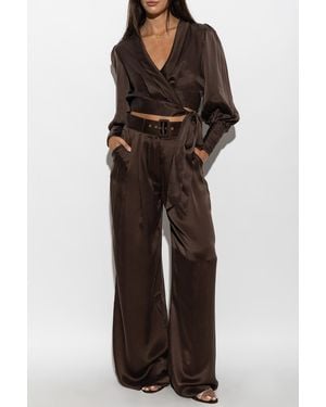 Zimmermann Silk With Tie - Brown