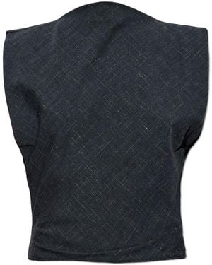 Christopher Esber Top 'Banyan Bias' - Blue