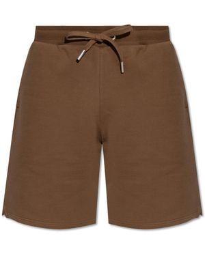 Ami Paris Logo Shorts - Brown