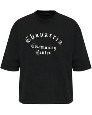 Willy Chavarria T-Shirt "Chavarria Community Center" - Black