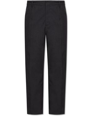 Bottega Veneta Wool Pleated Pants - Black