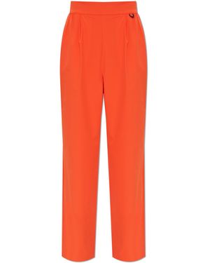Nike Trousers With Logo - Orange