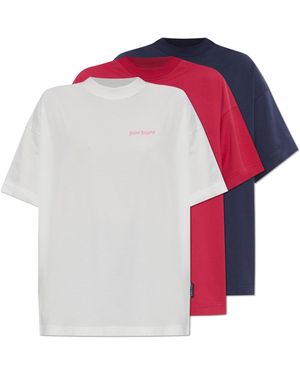 Palm Angels Three-Pack Of T-Shirts - Green