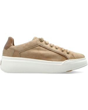Max Mara Suede Sports Shoes - Natural