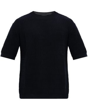Emporio Armani Jumper With Logo - Black