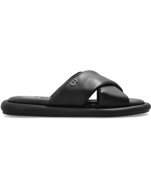 Bogner Leather Slides "Portofino" - Black