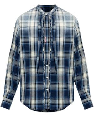 DSquared² Checked Pattern Shirt - Blue