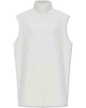 Marni Vest With Turtleneck - White