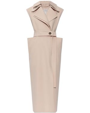 Sportmax "Bosso" Sleeveless Coat - White