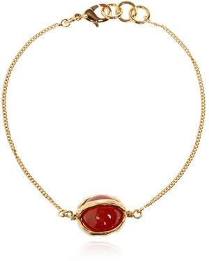 Jil Sander Bracelet With Pendant - White