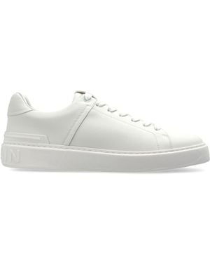 Balmain Leather Sports Shoes 'B-Court' - White