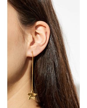 Jil Sander Long Earrings - Black