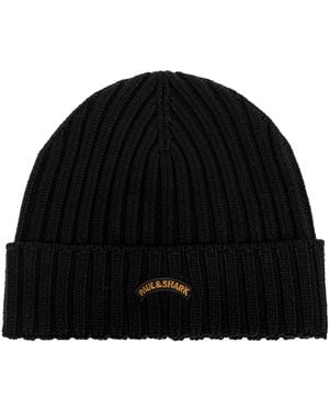 Paul & Shark Wool Beanie - Black