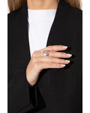 Vetements Ring With Cross - Black