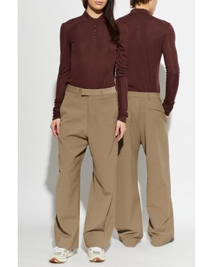 Entire studios Long-Sleeve Polo - Brown