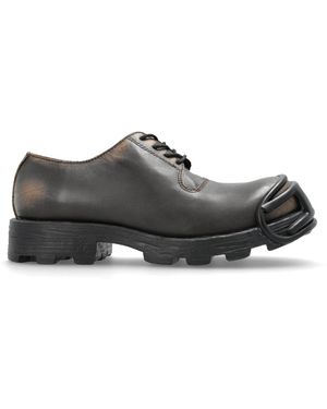 DIESEL 'D-Hammer' Leather Shoes - Brown
