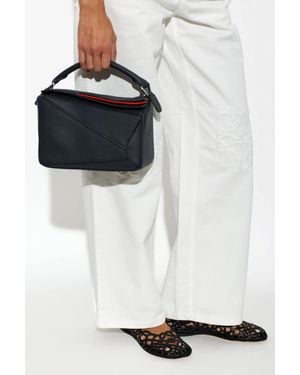 Loewe 'Puzzle Layers Small' Hand Bag - White