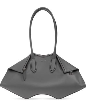 McQueen Leather Bag 'Manta' - Grey