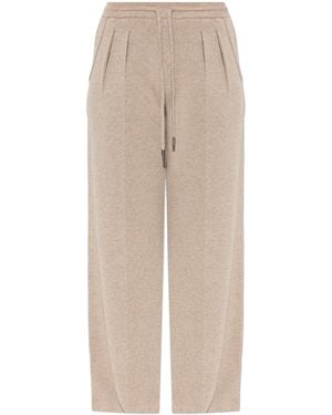 Max Mara Woollen Trousers 'Funale' - Natural