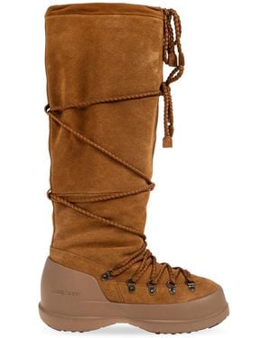 Moon Boot Snow Boots 'Mb Luna Boot Extra Suede' - Brown