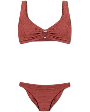 Hunza G Two-Piece Swimsuit 'Julia' - Red
