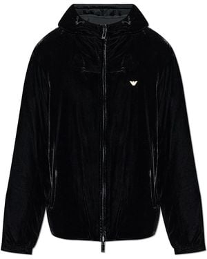 Emporio Armani Reversible Hooded Jacket - Black
