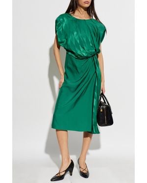 Versace Draped Dress - Green