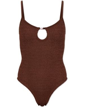 Hunza G One-Piece Swimsuit 'Mia' - Brown