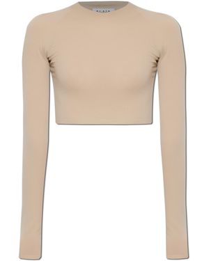 Alaïa Cropped Top - White