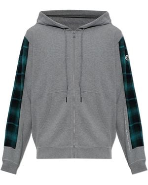 Moncler Genius 7 Moncler X Fragment Hiroshi Fujiwara Hooded Zip-Up Sweatshirt - Grey